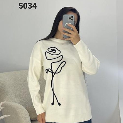 Свитер FSN (46-52) 5034 white (деми) FSN 5034 white