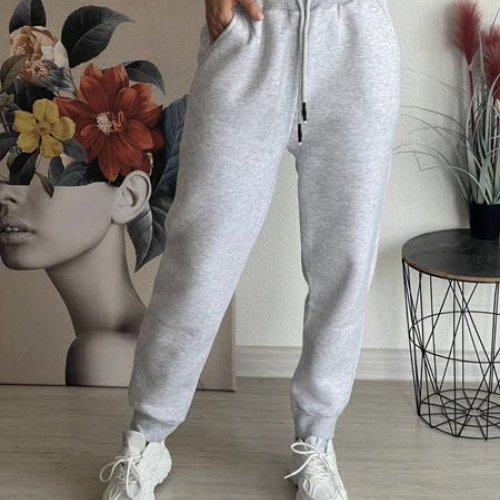 Штаны спорт FSN (48-54) 6212 l.grey (зима) FSN 6212 l.grey