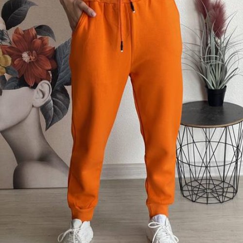 Штаны спорт FSN (48-54) 6212 orange (зима) FSN 6212 orange