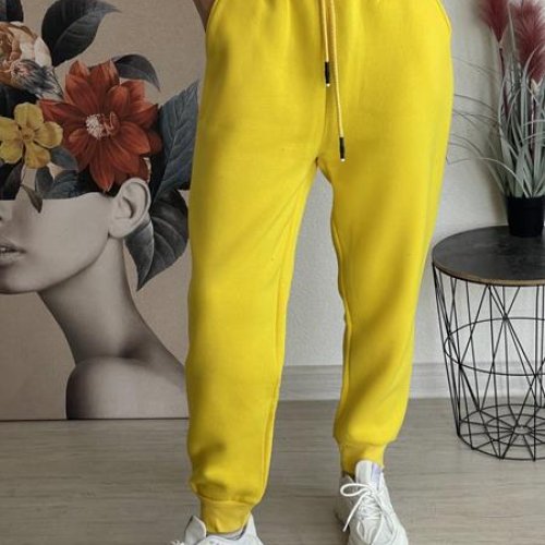 Штаны спорт FSN (48-54) 6212 yellow (зима) FSN 6212 yellow