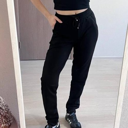 Штаны спорт FSN (42-48) 6240 black (деми) FSN 6240 black