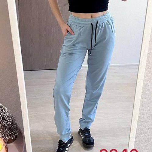 Штаны спорт FSN (42-48) 6240 l.blue (деми) FSN 6240 l.blue