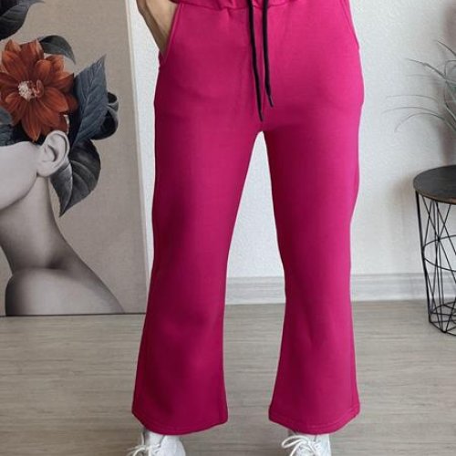 Штаны спорт FSN (42-48) 7435-1 pink (зима) FSN 7435-1 pink