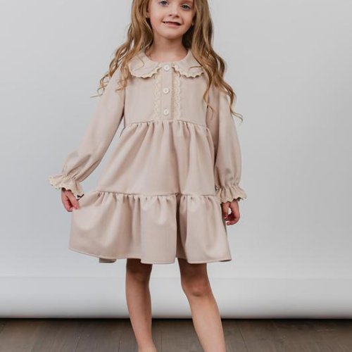 Платье Moda school (92-116) 7309-1 beige (деми) Moda school 7309-1 beige