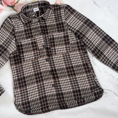 Рубашка Moda school (122-152) 8565 brown (деми) Moda school 8565 brown