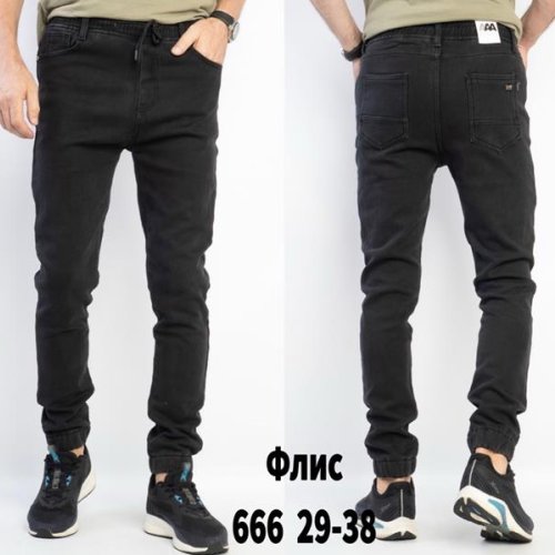 Джинсы Seven Group (29-38) 666 black (зима) Seven Group 666 black