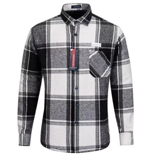 Рубашка Verton (XL-5XL) W2504 black (зима) Verton W2504 black