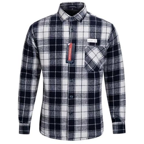 Рубашка Verton (XL-5XL) W2507 black (зима) Verton W2507 black