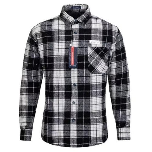 Рубашка Verton (XL-5XL) W2508 black (зима) Verton W2508 black