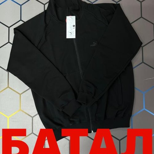 Кофта спорт Alex Clothes (2XL-6XL) 4965 black (деми) Alex Clothes 4965 black