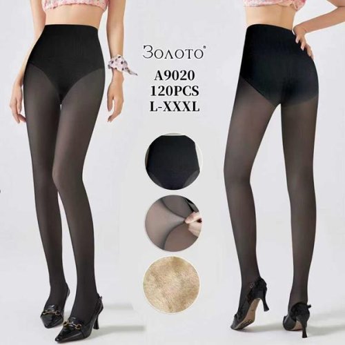 Колготы АнЯ (L-3XL) 9020 black (зима) АнЯ 9020 black