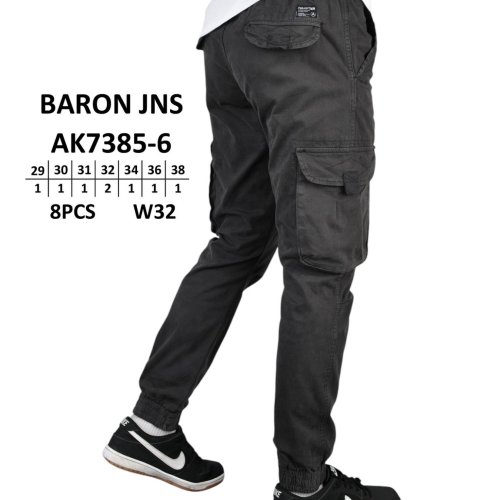 Джинсы God Baron (29-38) AK7385-6 black (деми) God Baron AK7385-6 black