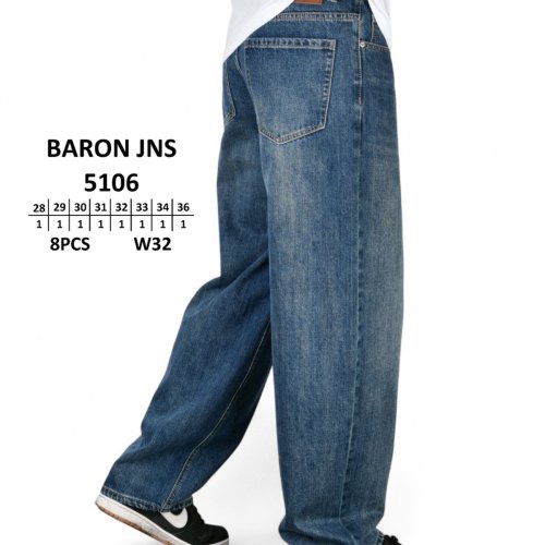 Джинсы God Baron (28-36) 5106-1 blue (деми) God Baron 5106-1 blue