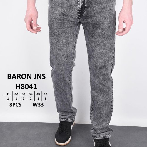 Джинсы God Baron (31-38) H8041 grey (деми) God Baron H8041 grey