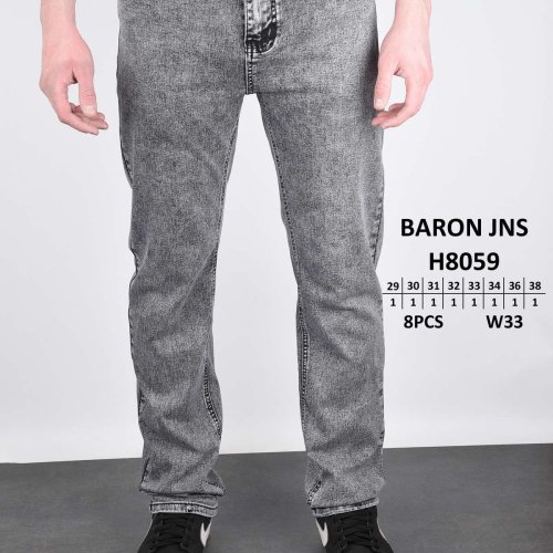 Джинсы God Baron (29-38) H8059 grey (деми) God Baron H8059 grey