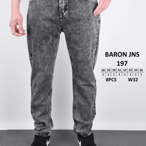 Джинсы God Baron (28-36) 197 grey (деми) God Baron 197 grey