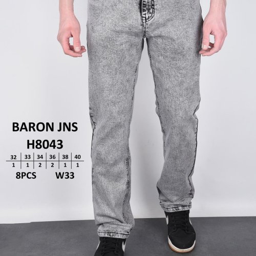 Джинсы God Baron (32-40) H8043 grey (деми) God Baron H8043 grey