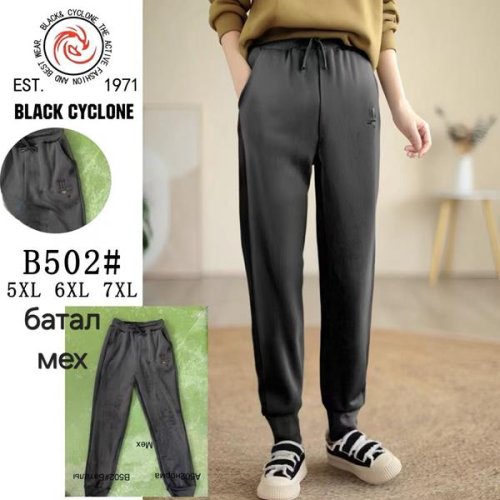 Штаны спорт Hoan (5XL-7XL) B502 mix (зима) Hoan B502 mix