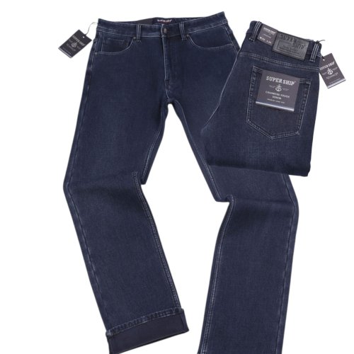 Джинсы God Baron (32-40) F-SF25123 blue (зима) God Baron F-SF25123 blue