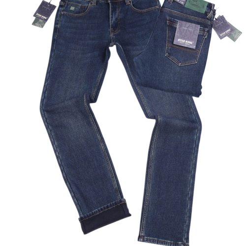 Джинсы God Baron (29-38) F-KM2982 blue (зима) God Baron F-KM2982 blue