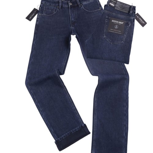 Джинсы God Baron (30-40) F-SF25137 blue (зима) God Baron F-SF25137 blue