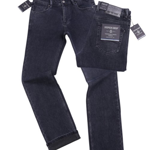 Джинсы God Baron (31-38) B SA25128 black (зима) God Baron B SA25128 black