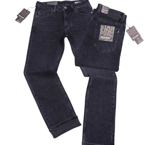 Джинсы God Baron (30-40) B-KA2950 black (зима) God Baron B-KA2950 black