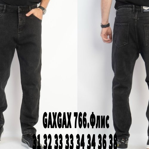 Джинсы God Baron (31-38) GAXGAX766 black (зима) God Baron GAXGAX766 black