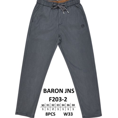 Штаны God Baron (30-38) F203-2 grey (деми) God Baron F203-2 grey