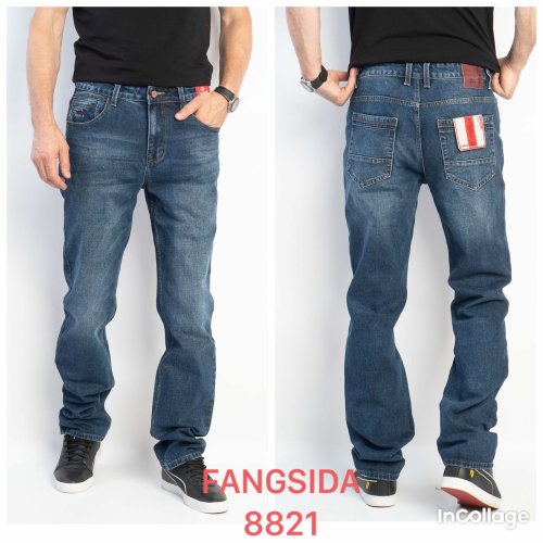 Джинсы God Baron (32-38) 8821 blue (деми) God Baron 8821 blue