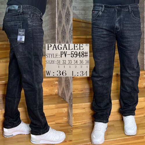 Джинсы God Baron (31-38) PV-5948 black (деми) God Baron PV-5948 black