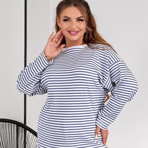 Свитер BAT (52-56) 1917-2 white-blue (деми) BAT 1917-2 white-blue