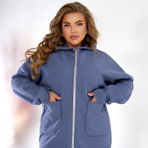 Кардиган BAT (46-56) 96-4 l.blue (деми) BAT 96-4 l.blue