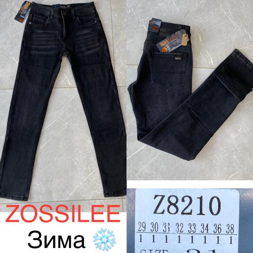 Джинсы God Baron (29-38) Z8210 black (зима) God Baron Z8210 black