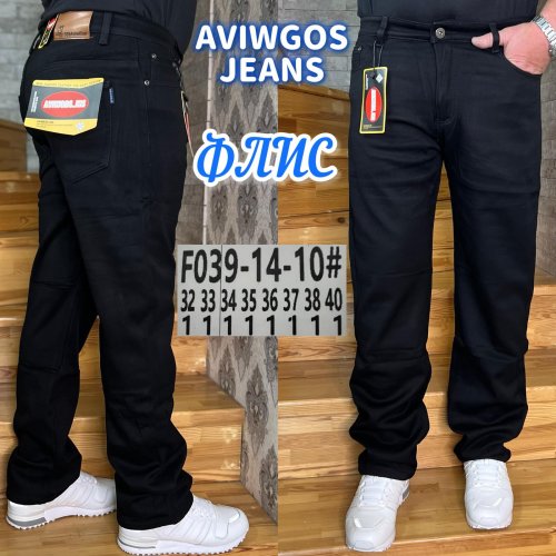 Джинсы God Baron (32-40) F039-14-10 black (зима) God Baron F039-14-10 black