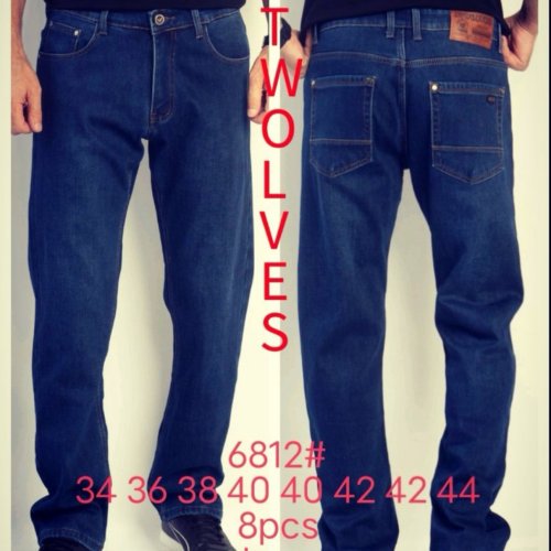 Джинсы God Baron (34-44) 6812 blue (зима) God Baron 6812 blue