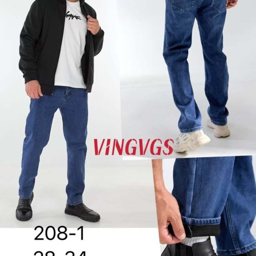 Джинсы Vingvgs (28-36) 208-1 blue (зима) Vingvgs 208-1 blue