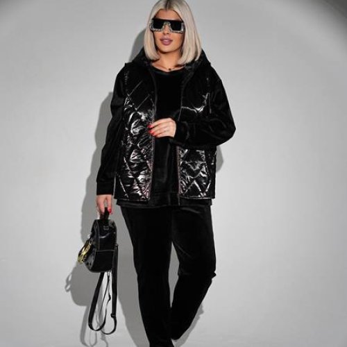 Костюм спорт Seven Zikina (50-60) 1345 black (деми) Seven Zikina 1345 black