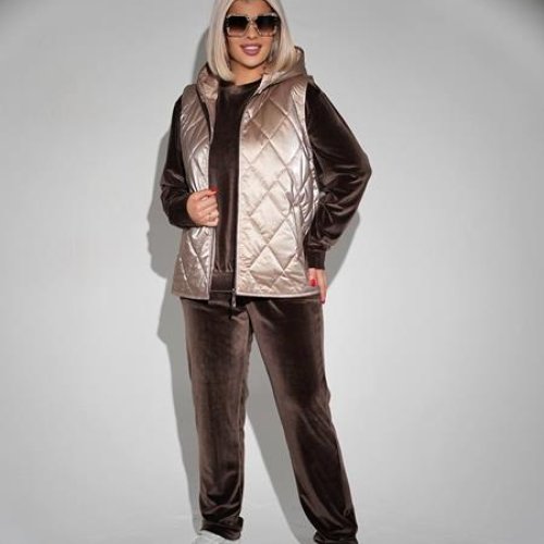 Костюм спорт Seven Zikina (50-60) 1345 brown (деми) Seven Zikina 1345 brown