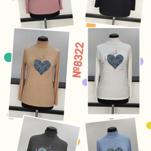 Гольф Desselil (3XL-6XL) 8322 mix (деми) Desselil 8322 mix