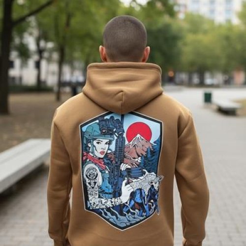 Худи Madoka (M-3XL) 1207 kayot (зима) Madoka 1207 kayot