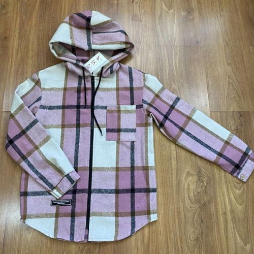 Рубашка RSV (140-164) 222 pink-white (зима) RSV 222 pink-white