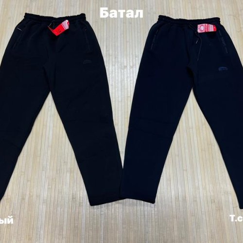 Штаны спорт Navas (3XL-5XL) NW155 black (зима) Navas NW155 black