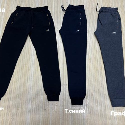 Штаны спорт Navas (M-2XL) NW174 black (зима) Navas NW174 black