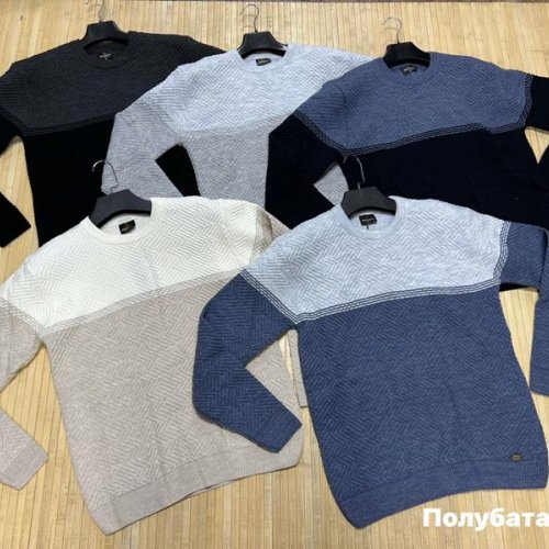 Свитер Navas (L-2XL) NW268 navy (зима) Navas NW268 navy