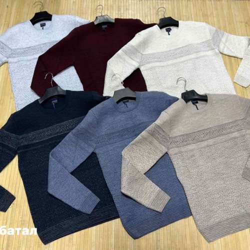 Свитер Navas (L-2XL) NW283 wine (зима) Navas NW283 wine