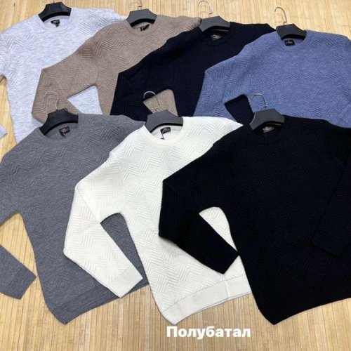 Свитер Navas (L-2XL) NW291 grey (зима) Navas NW291 grey