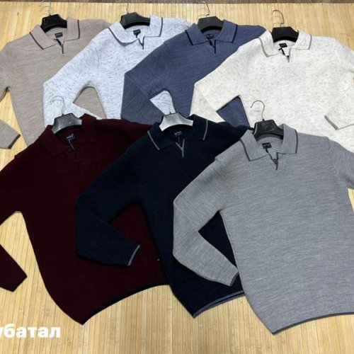 Свитер Navas (L-2XL) NW300 grey-d.grey (зима) Navas NW300 grey-d.grey