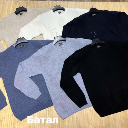 Свитер Navas (3XL-5XL) NW316 navy (зима) Navas NW316 navy