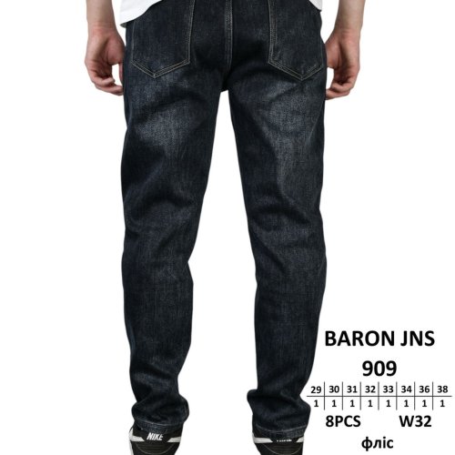 Джинсы God Baron (29-38) 909 black (зима) God Baron 909 black